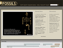 Tablet Screenshot of efossils.org
